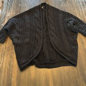 🟣 FOREVER 21 BLACK SWEATER CARDIGAN SIZE LARGE